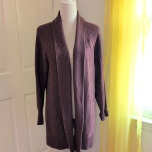 GAP Plum Cardigan Sweater Open Front